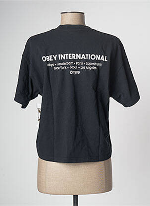 Tricou negru OBEY femeie