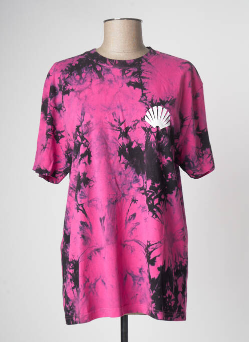 Tricou roz NEW AMSTERDAM SURF ASSOCIATION femeie