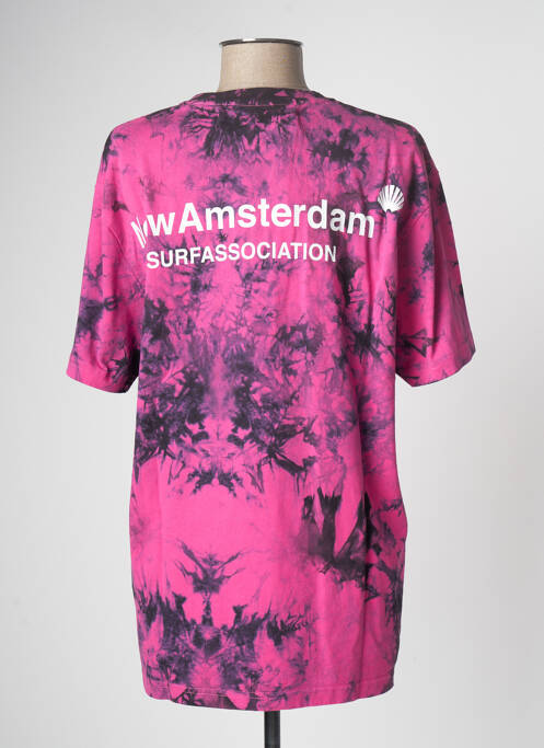Tricou roz NEW AMSTERDAM SURF ASSOCIATION femeie