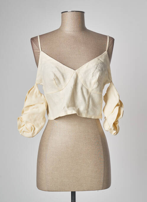 Top bej NA-KD femeie