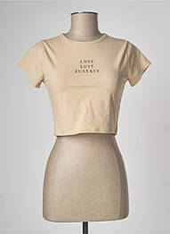 Tricou bej WASTED PARIS femme