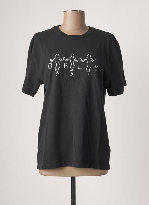 Tricou negru OBEY femme
