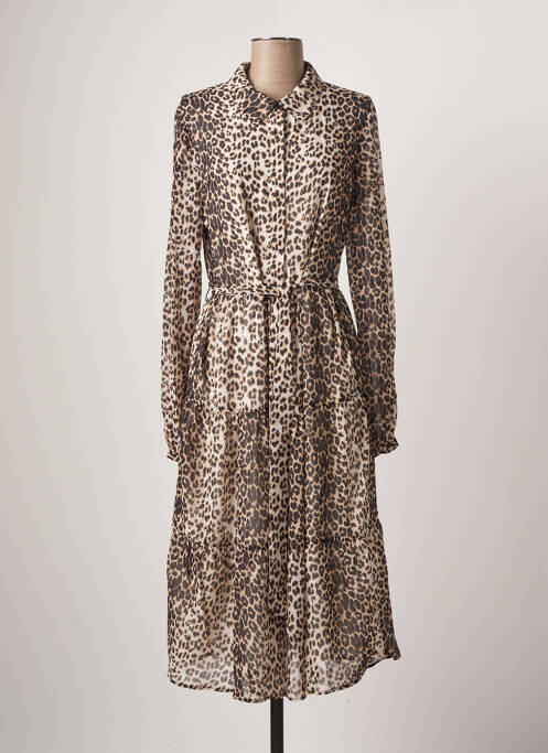 Rochie lungă maro NA-KD femeie