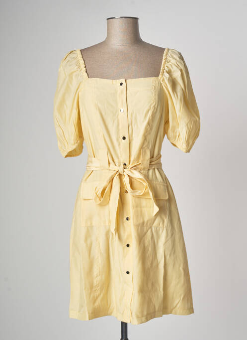 Rochie scurtă galben NA-KD femeie