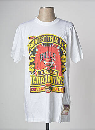 Tricou alb MITCHELL & NESS bărbat
