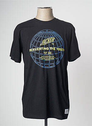 Tricou negru JACKER bărbat