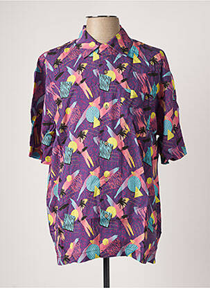 Cămașă cu mâneci scurte violet BOARDIES bărbat