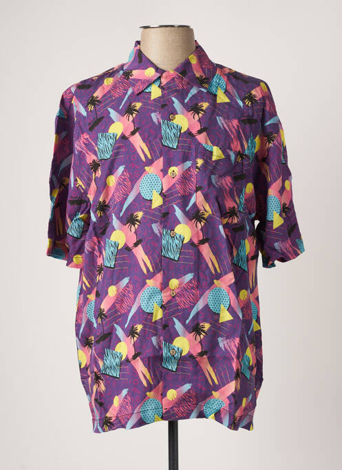 Cămașă cu mâneci scurte violet BOARDIES bărbat