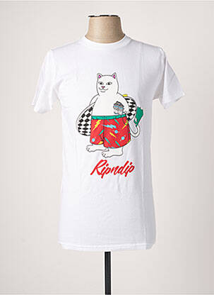 Tricou alb RIPNDIP bărbat