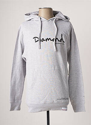 Hanorac gri DIAMOND SUPPLY CO bărbat