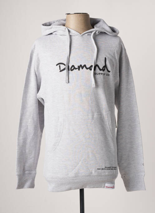 Hanorac gri DIAMOND SUPPLY CO bărbat