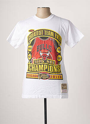 Tricou alb MITCHELL & NESS bărbat
