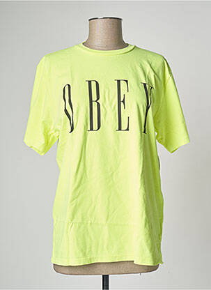 Tricou galben OBEY femeie