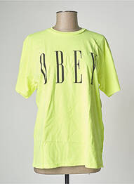 Tricou galben OBEY femme