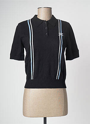 Polo negru WASTED PARIS femeie