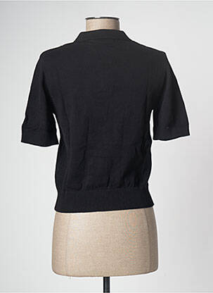 Polo negru WASTED PARIS femeie