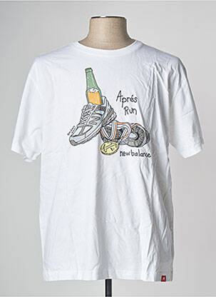 Tricou alb NEW BALANCE bărbat