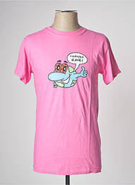 Tricou roz RAVE SKATEBOARDS homme