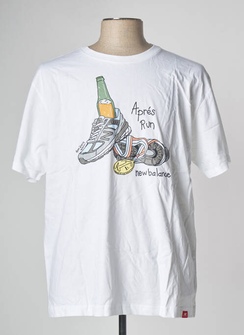 Tricou alb NEW BALANCE bărbat