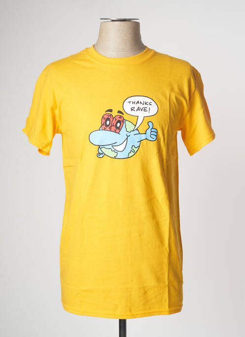 Tricou galben RAVE SKATEBOARDS bărbat