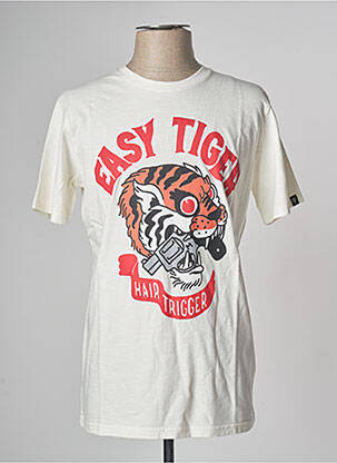 Tricou alb DUDES FACTORY bărbat