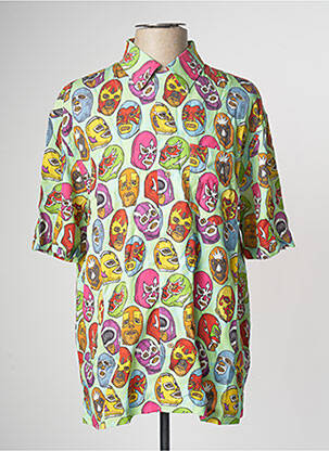 Cămașă cu mâneci scurte verde BOARDIES bărbat