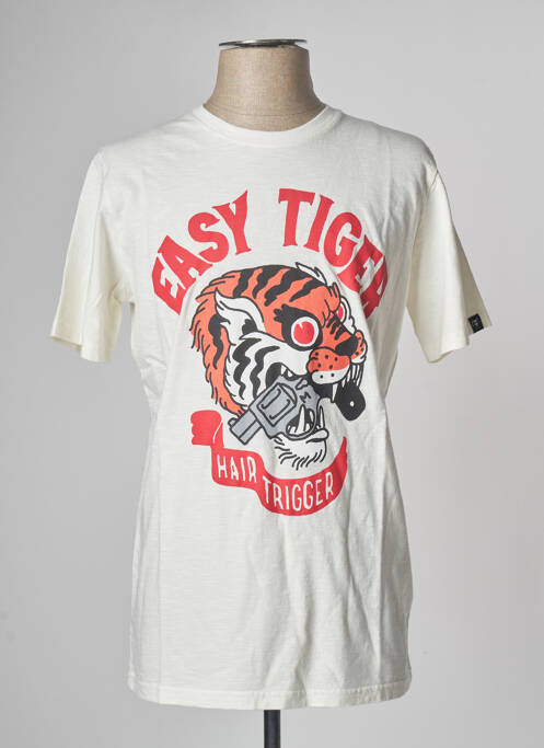 Tricou alb DUDES FACTORY bărbat