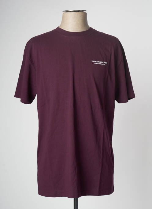 Tricou roșu NEW AMSTERDAM SURF ASSOCIATION bărbat