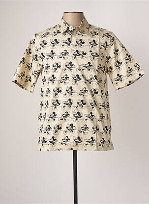 Cămașă cu mâneci scurte bej WOOD WOOD bărbat