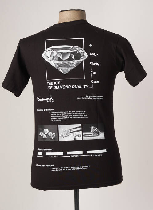 Tricou negru DIAMOND SUPPLY CO bărbat
