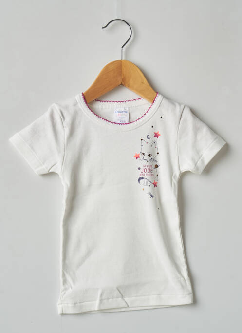 Tricou ecru ABSORBA fată