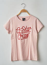 Tricou roz G STAR fată