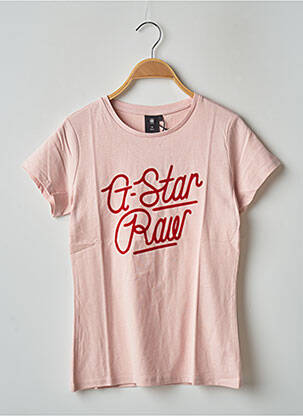 Tricou roz G STAR fată