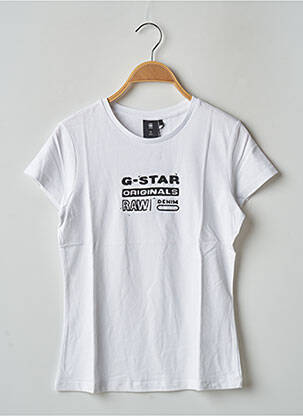 Tricou alb G STAR fată