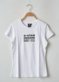 Tricou alb G STAR fată