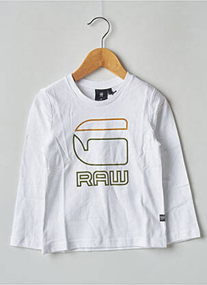 Tricou alb G STAR băiat