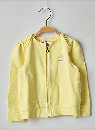 Vestă cu mâneci lungi galben CHIPIE fată