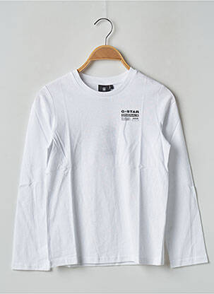 Tricou alb G STAR băiat