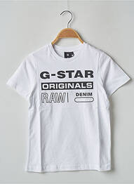 Tricou alb G STAR garcon
