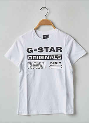Tricou alb G STAR băiat