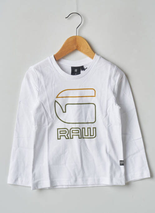 Tricou alb G STAR băiat