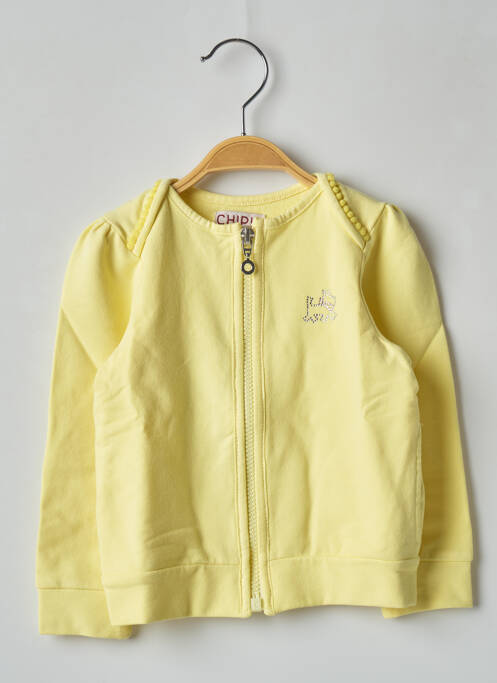 Vestă cu mâneci lungi galben CHIPIE fată