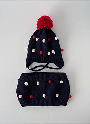 Căciulă albastru 3 POMMES fată