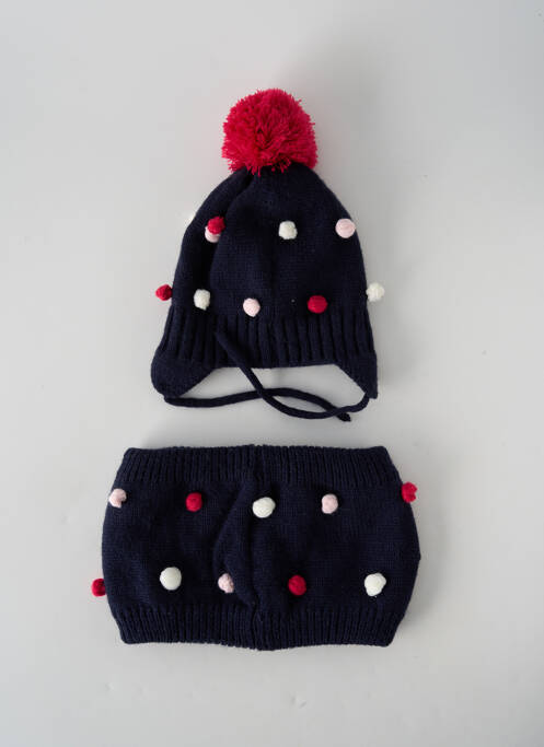 Căciulă albastru 3 POMMES fată