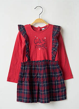 Rochie midi roșu 3 POMMES fată