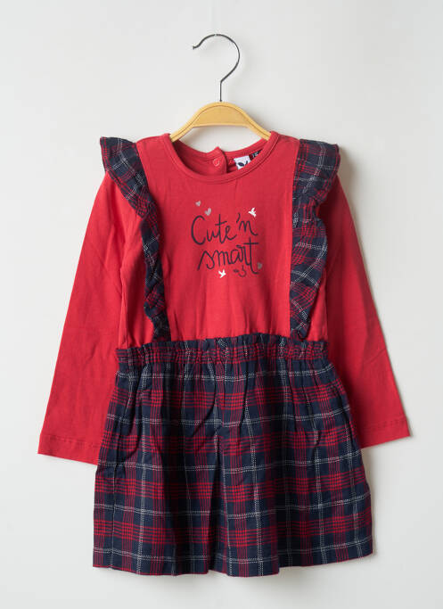 Rochie midi roșu 3 POMMES fată