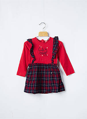 Tunică mâneci lungi roșu 3 POMMES fată