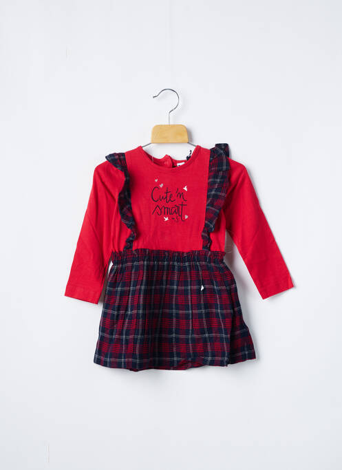 Tunică mâneci lungi roșu 3 POMMES fată