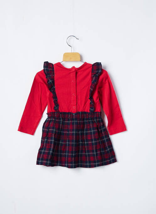 Tunică mâneci lungi roșu 3 POMMES fată