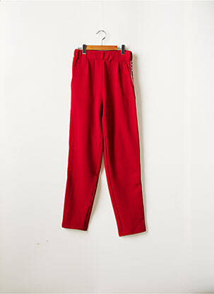 Pantalon drept roșu BECKARO fată